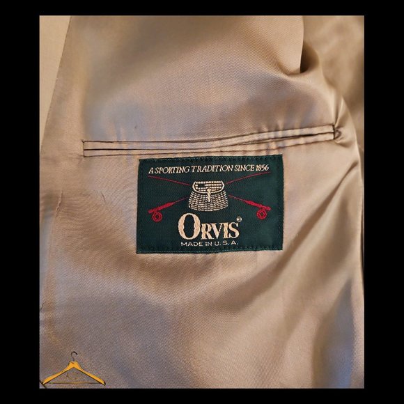 Vintage Orvis Sport Coat - 48R, Linen/Cotton Blend, Beige, EUC - Picture 10 of 14